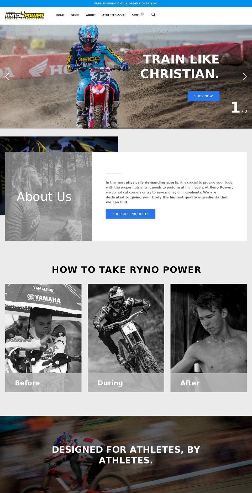 rynopowerau.com — Shopify storefront screenshot