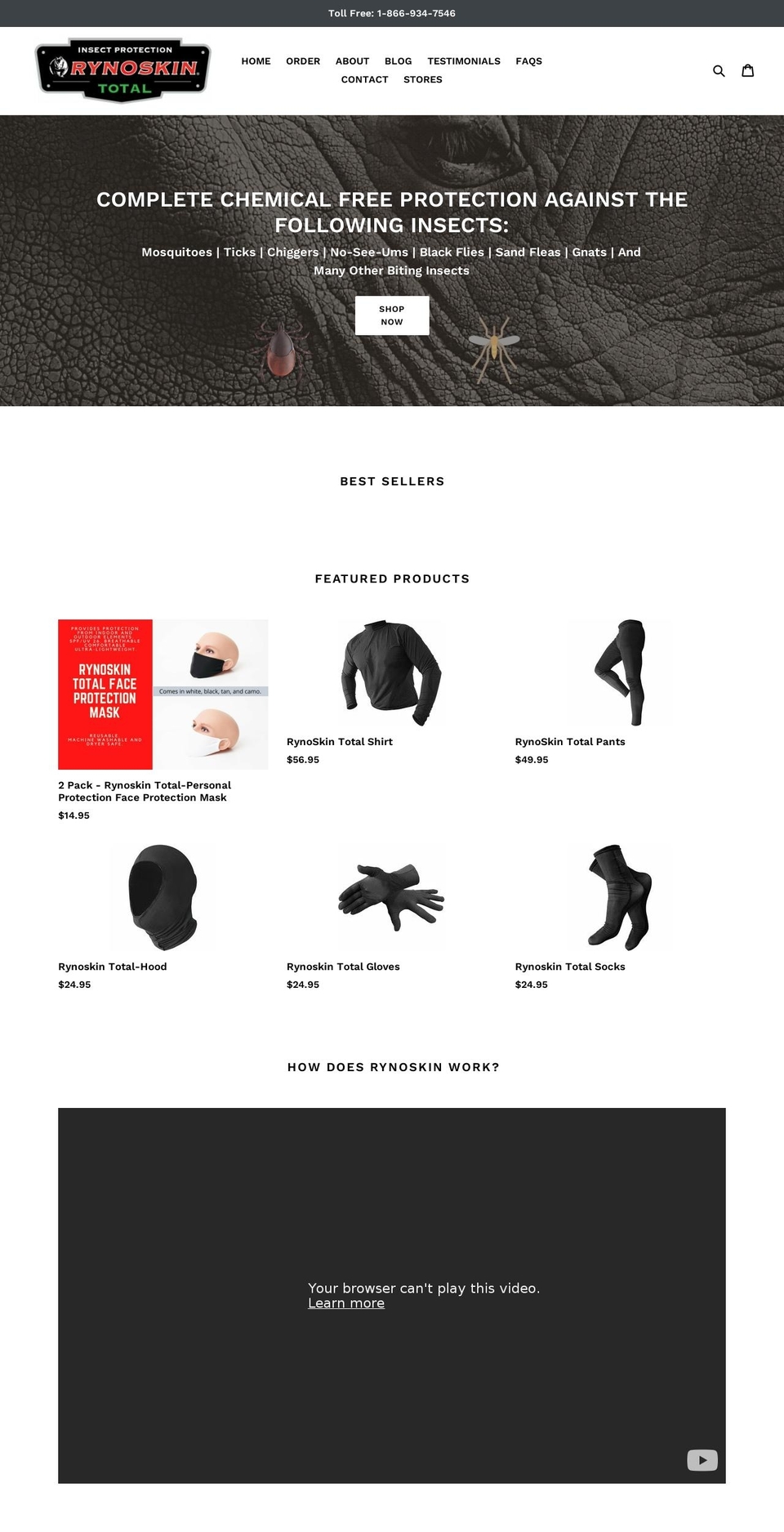rynoskin.com shopify website screenshot