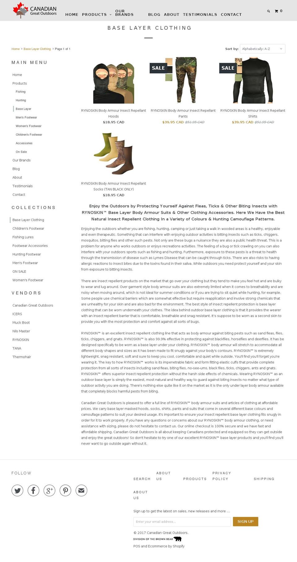 rynoskincanada.com shopify website screenshot
