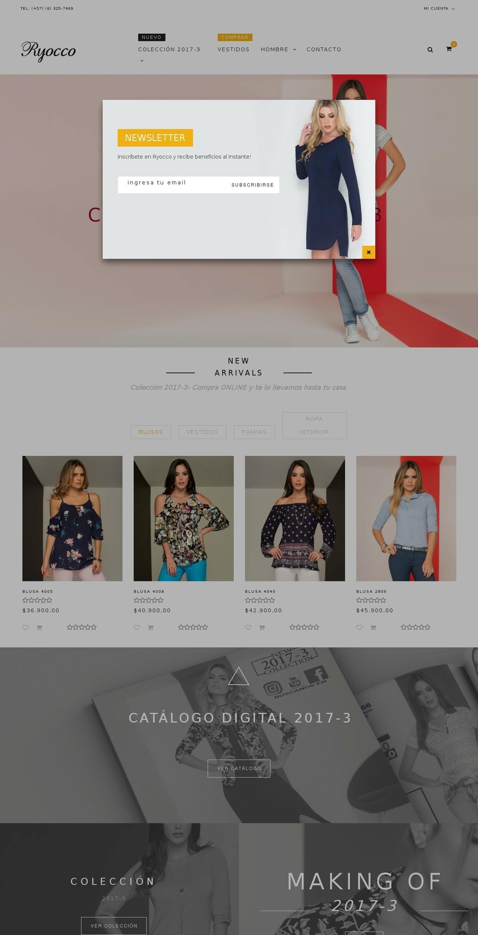 ryocco.com shopify website screenshot