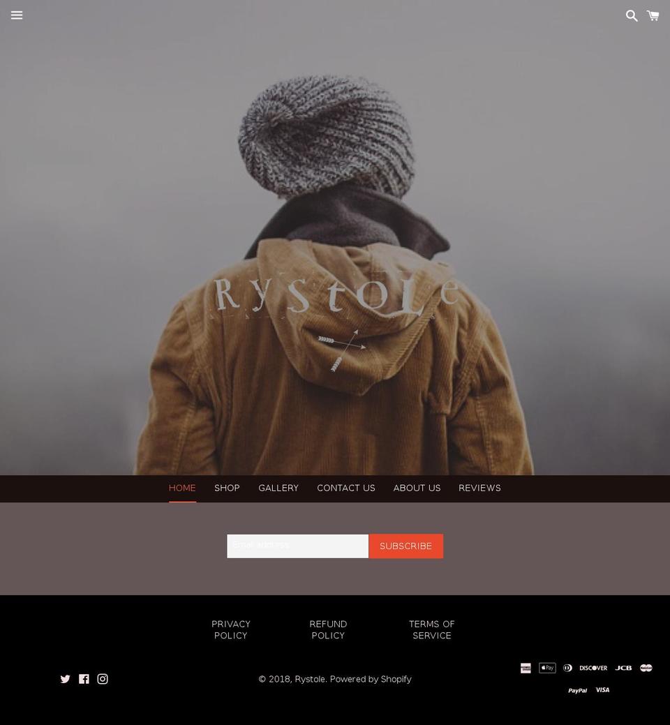 rystoleclothing.com — Shopify storefront screenshot