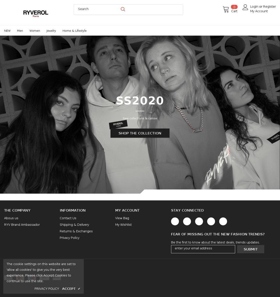 ryverol.com shopify website screenshot