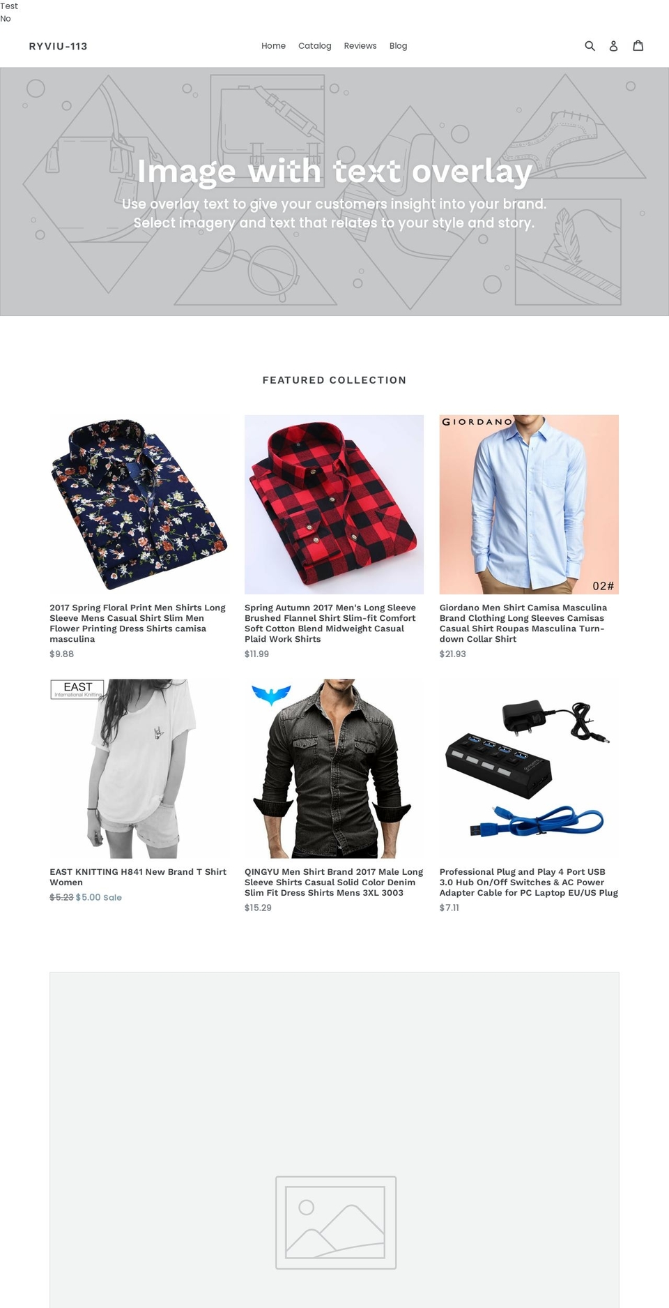 ryviu-113.myshopify.com shopify website screenshot