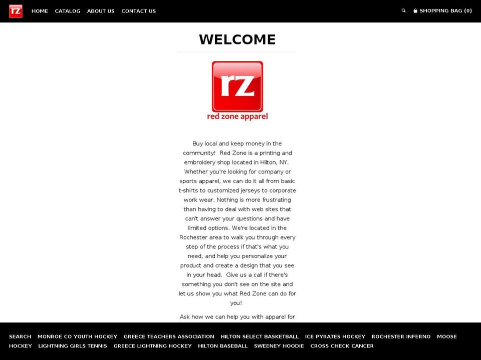 rz-apparel.com shopify website screenshot