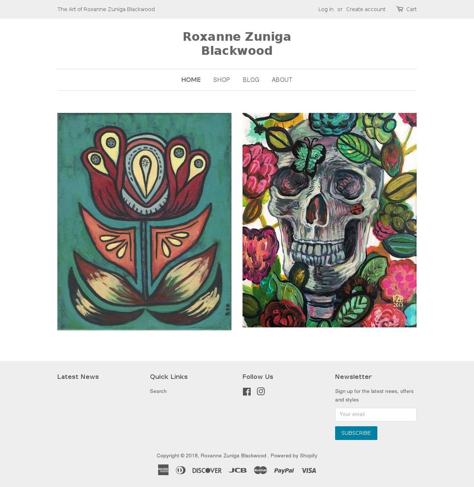 rzblackwood.com — Shopify storefront screenshot