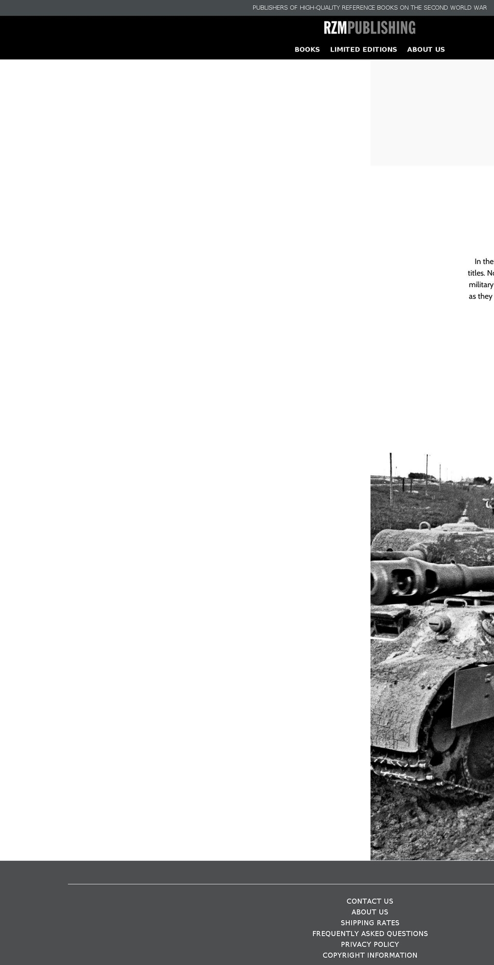 rzmpublishing.com shopify website screenshot