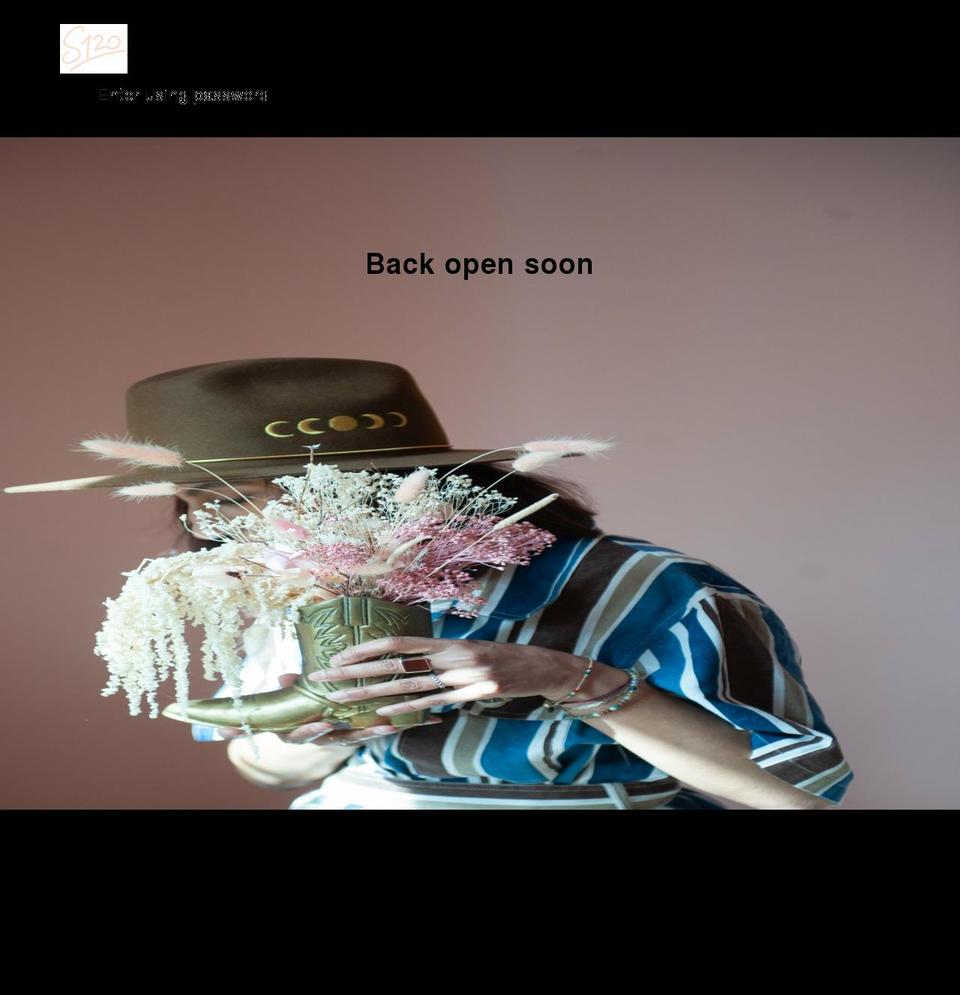 s-120.com — Shopify storefront screenshot
