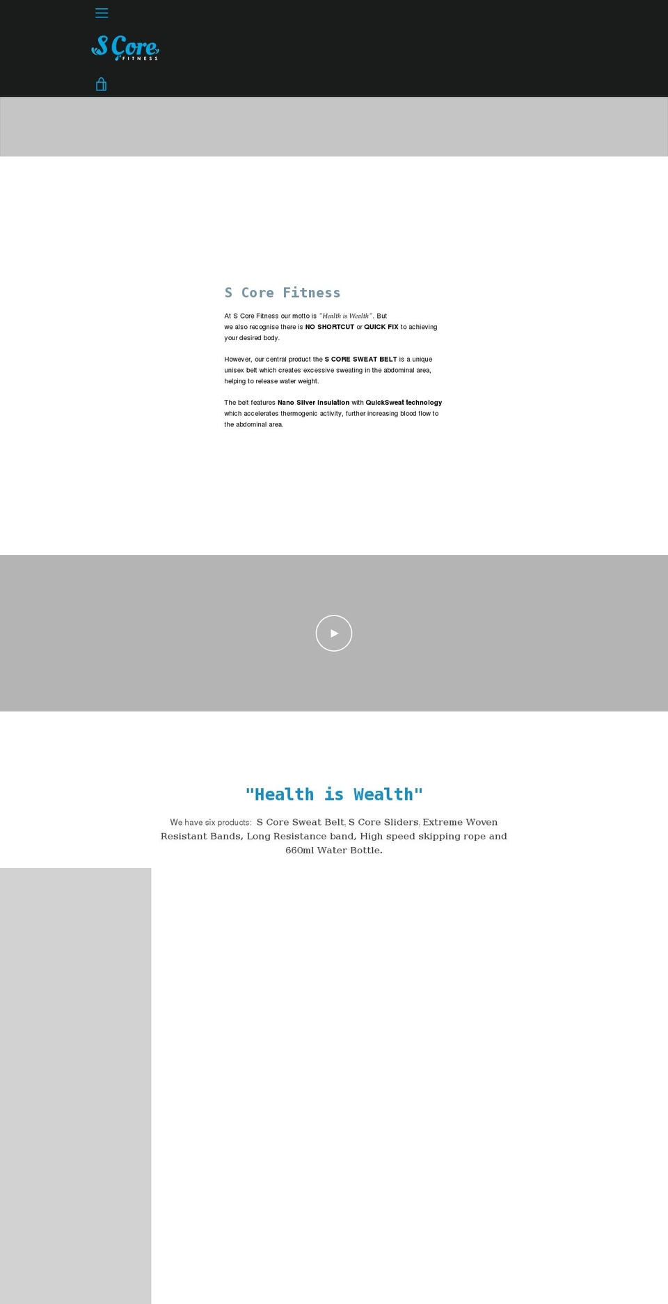 s-corefitness.com shopify website screenshot