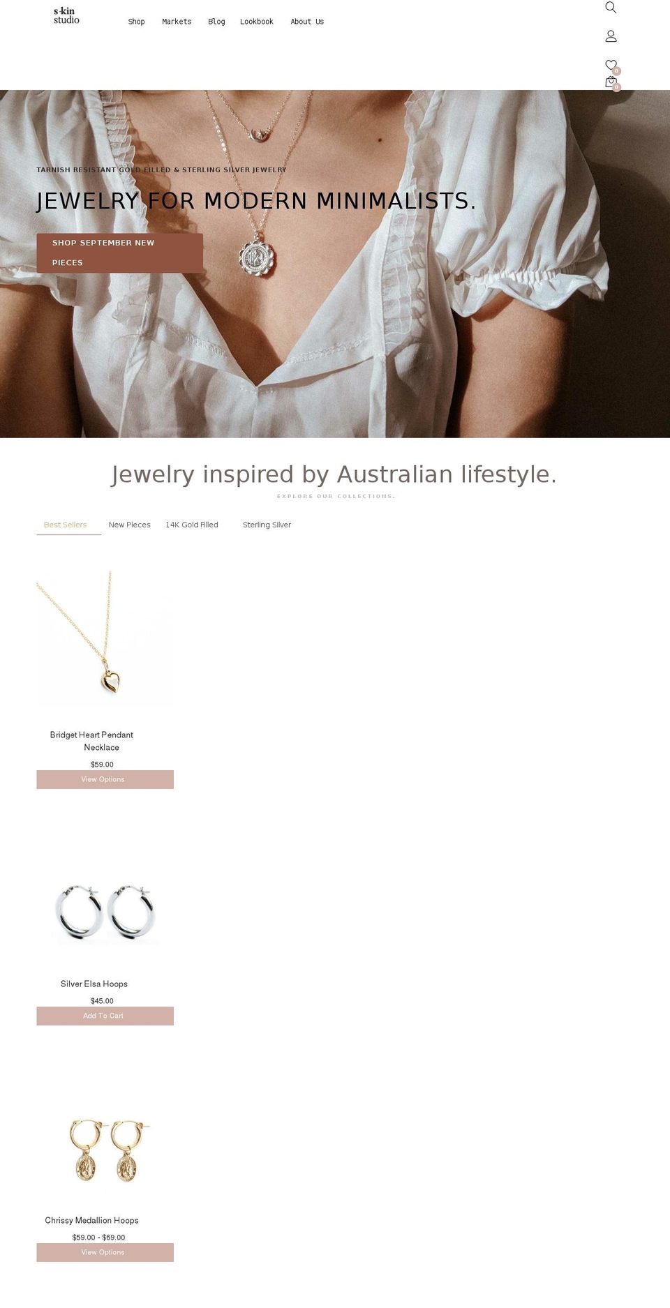 s-kin.com.au shopify website screenshot