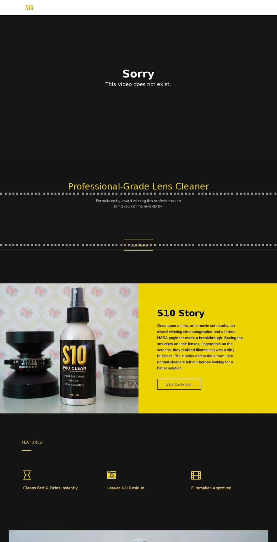s10proclean.com shopify website screenshot