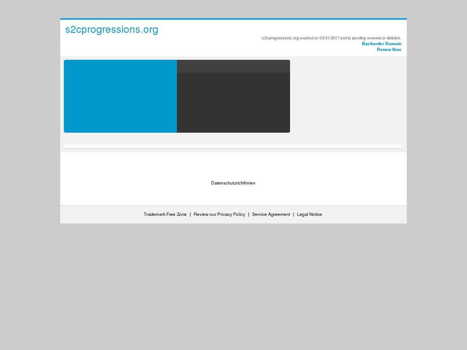 s2cprogressions.org shopify website screenshot