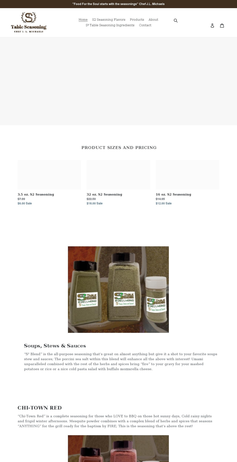 s2flavors.com shopify website screenshot