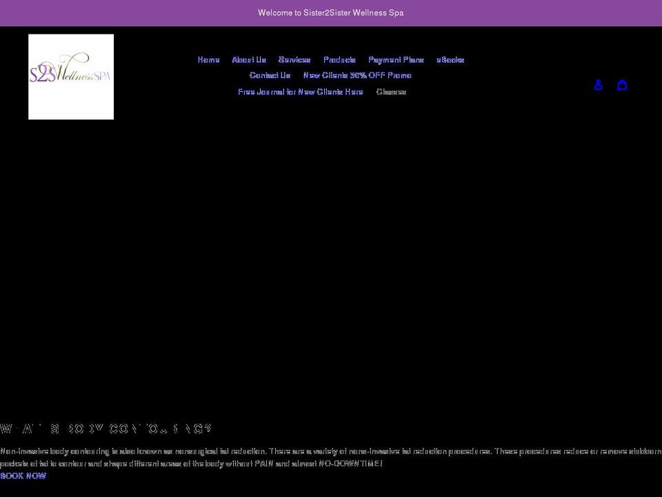 s2spa.net shopify website screenshot