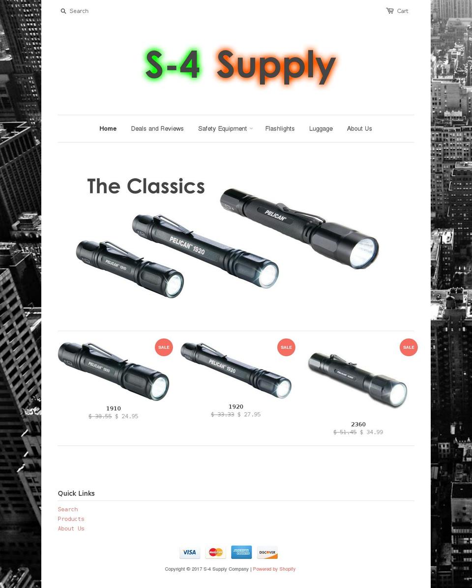 s4supplycompany.com shopify website screenshot