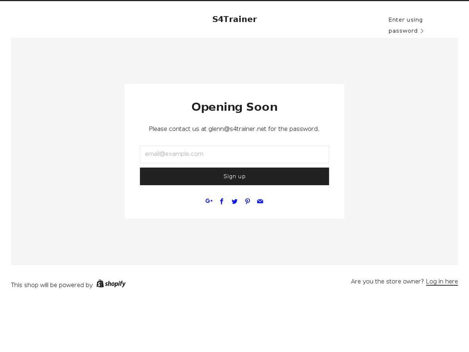 s4trainer.net shopify website screenshot