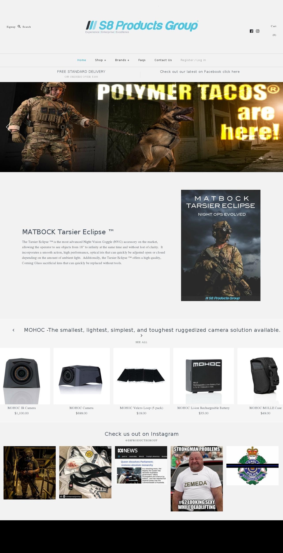 s8productsgroup.com.au shopify website screenshot