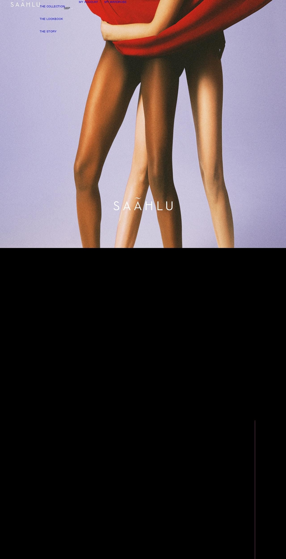 saahlu.com shopify website screenshot