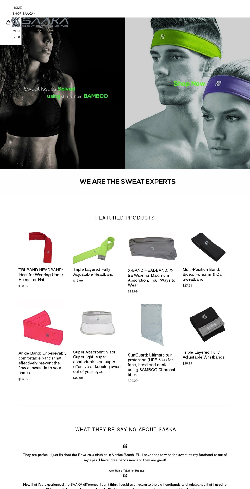 saaka.com shopify website screenshot