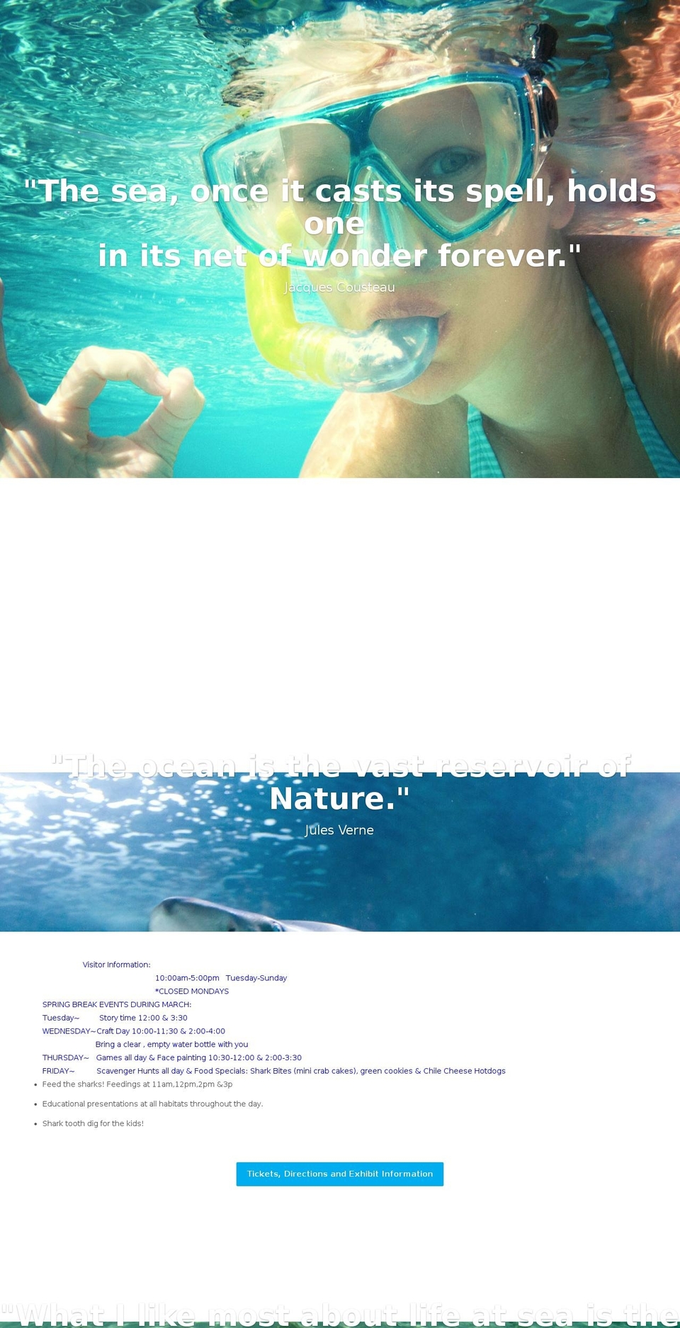 saaquarium.com shopify website screenshot