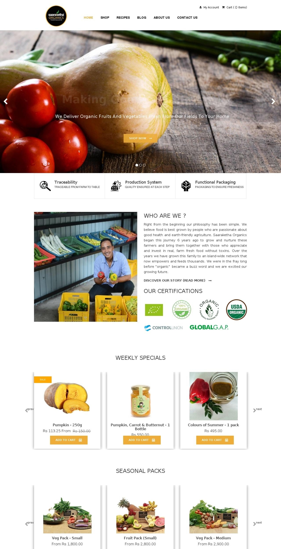 saaraketha.com shopify website screenshot