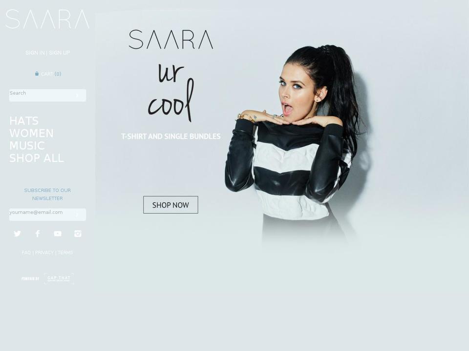 saarashop.com shopify website screenshot