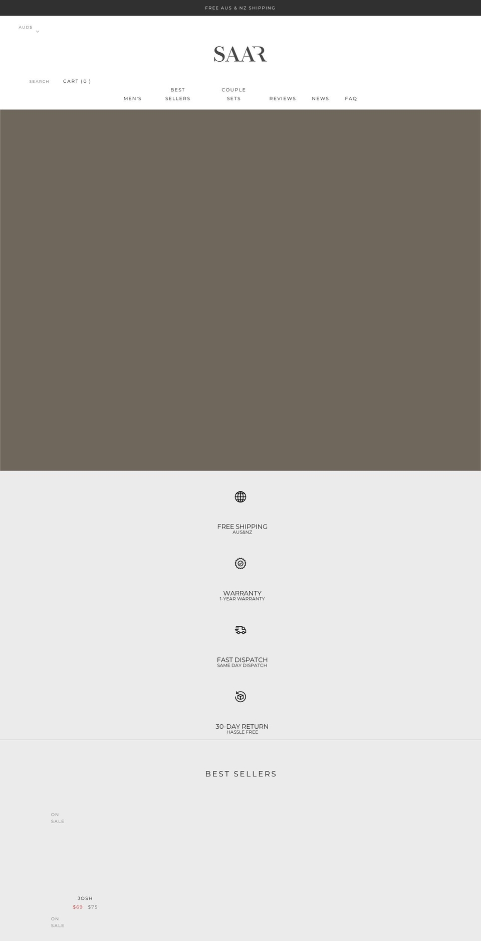 saarco.com.au shopify website screenshot