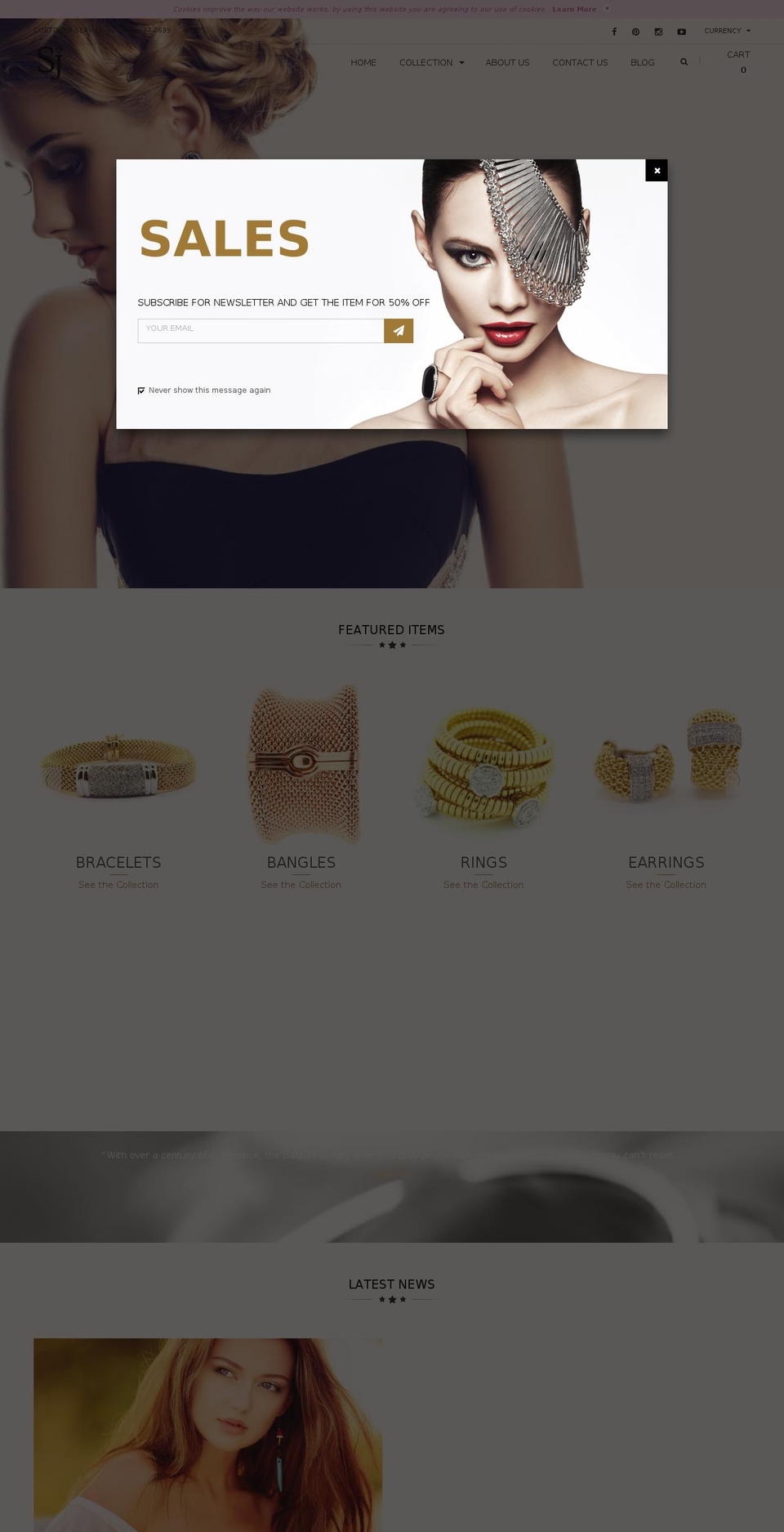 jewelry-r13 Shopify theme site example saatchijewelry.com