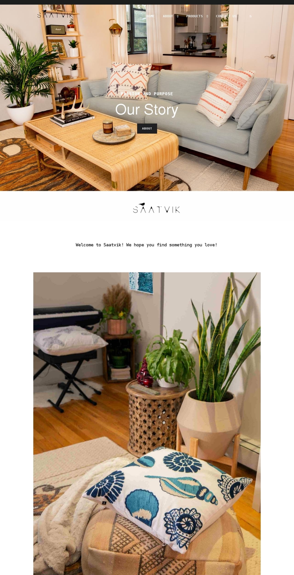 saatvik.us shopify website screenshot