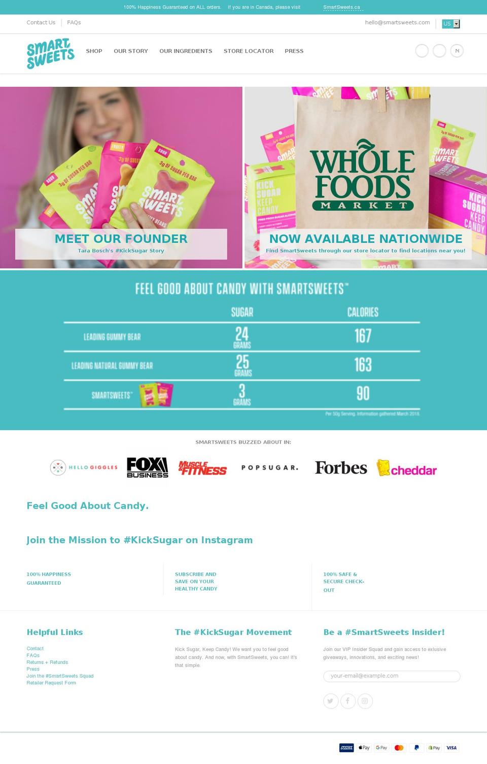 saavysweets.com shopify website screenshot