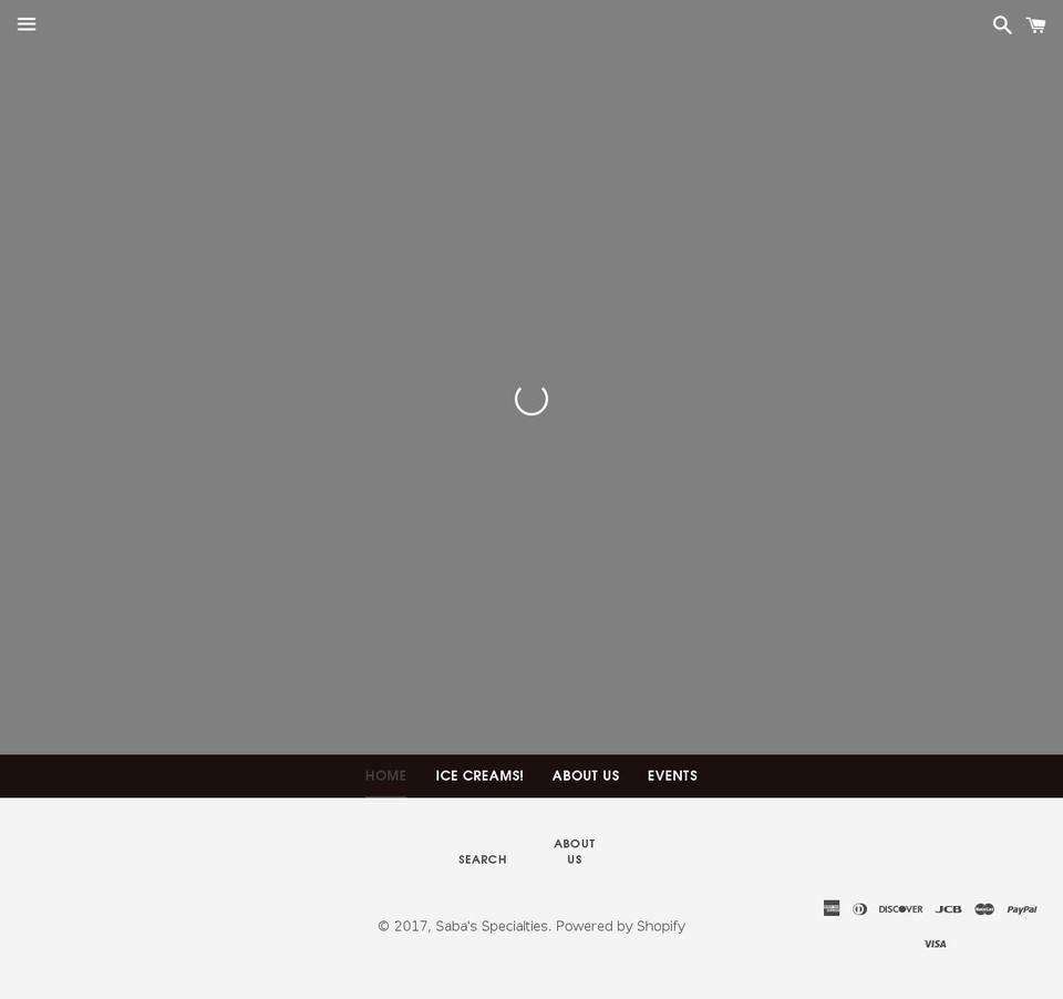 sabasspecialties.com shopify website screenshot