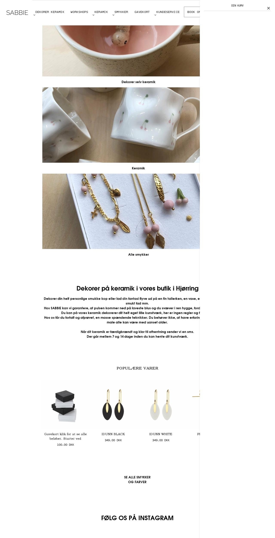 ITRoom Shopify theme site example sabbie.dk