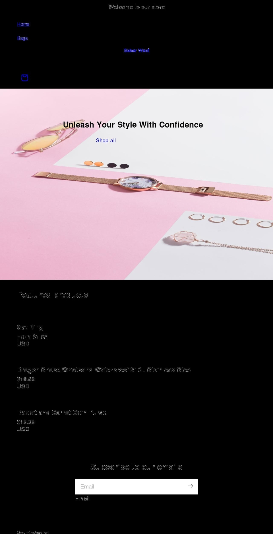 saberwest.com shopify website screenshot