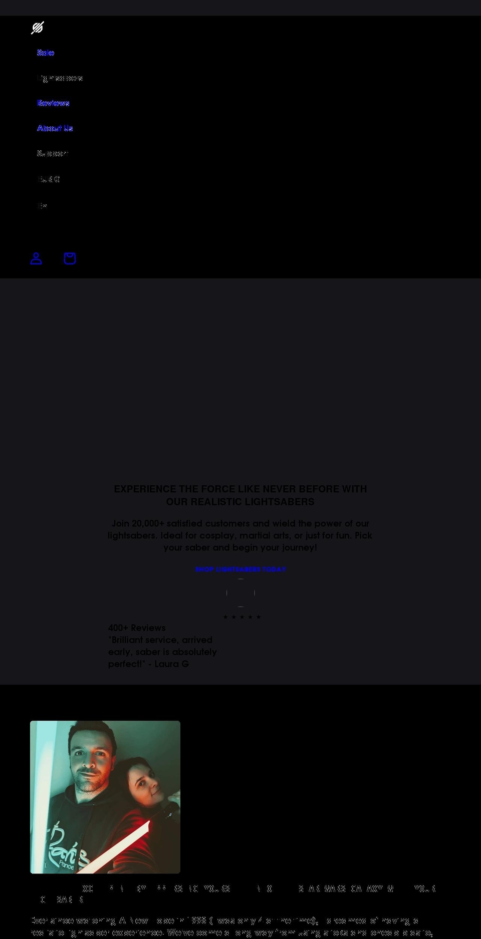 saberzone.com shopify website screenshot