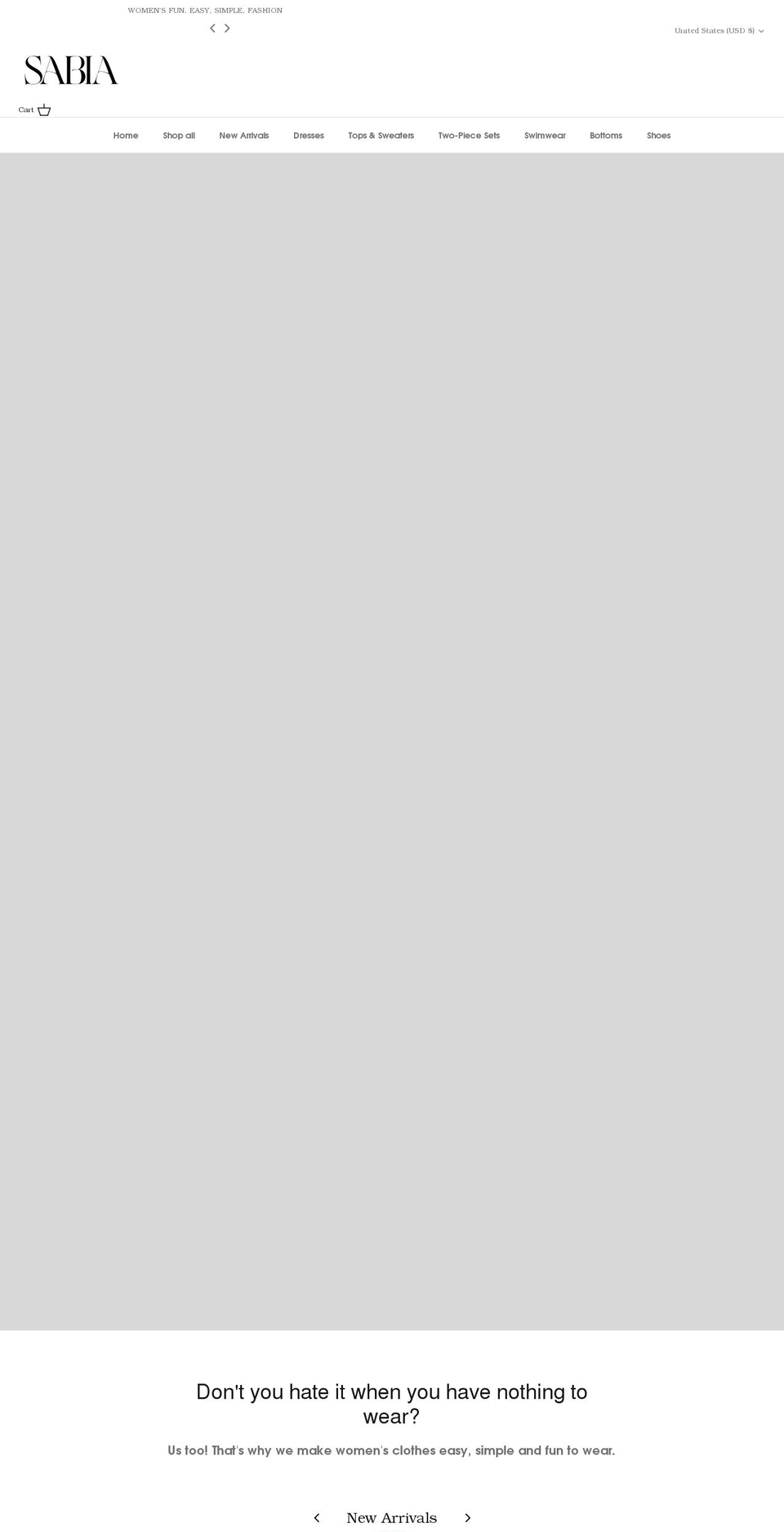 sabiathelabel.com shopify website screenshot