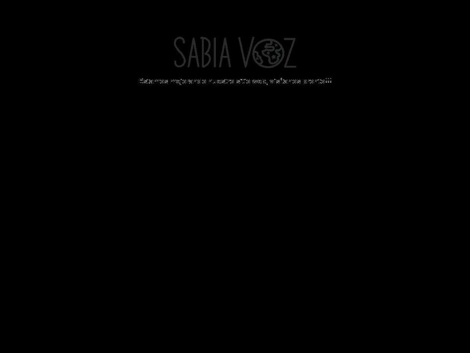 sabiavoz.com shopify website screenshot