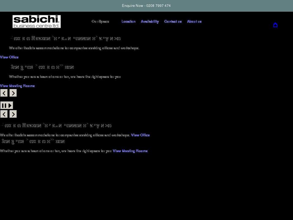 sabichibusinesscentre.co.uk shopify website screenshot