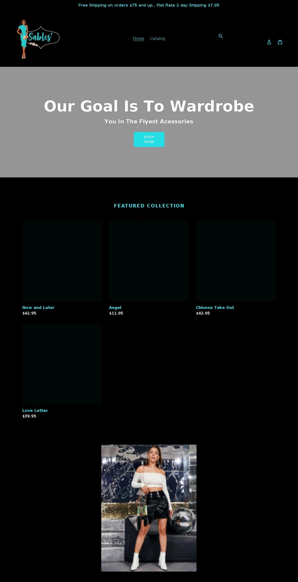 sablesthestore.com shopify website screenshot