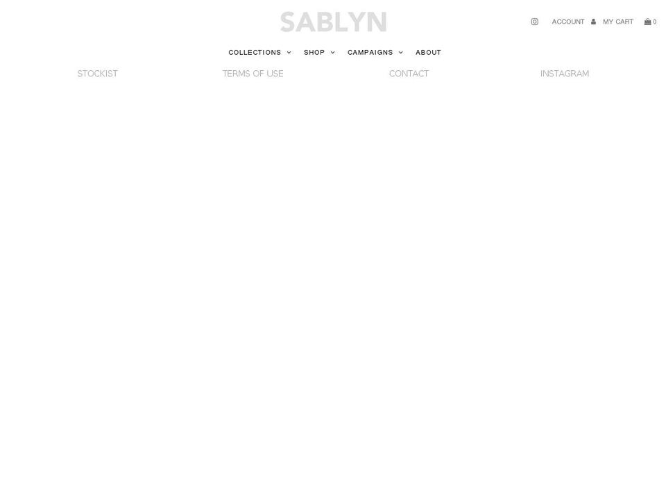 sablyn.com shopify website screenshot