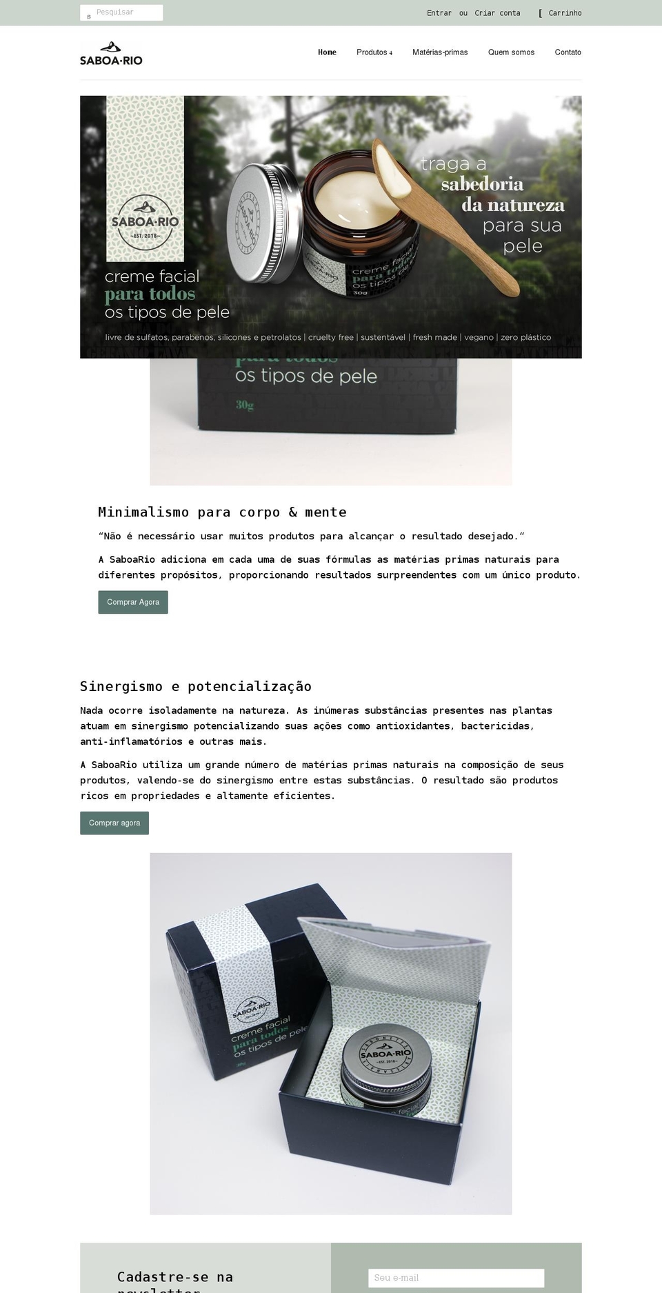 saboario.com.br shopify website screenshot