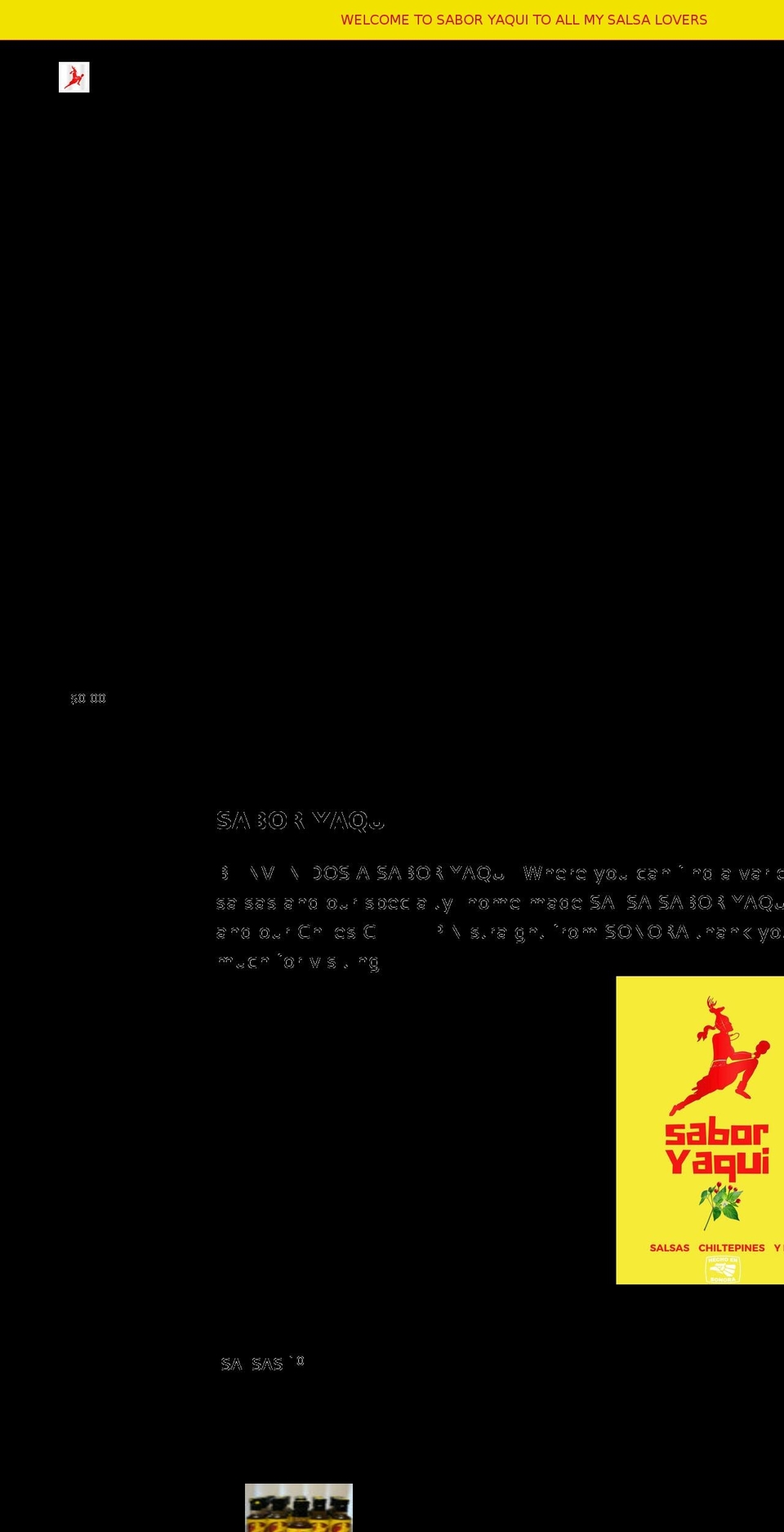 saboryaqui.com shopify website screenshot