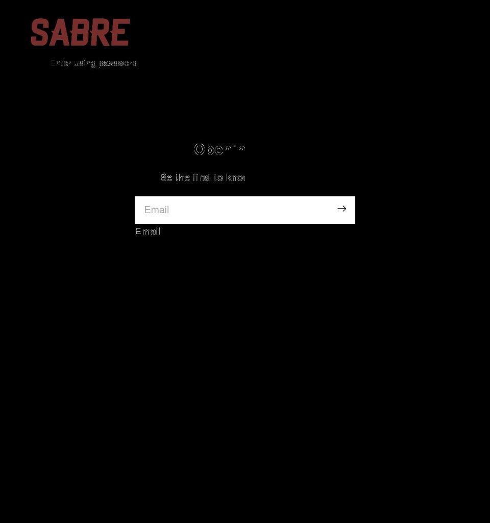 sabrehockey.net shopify website screenshot
