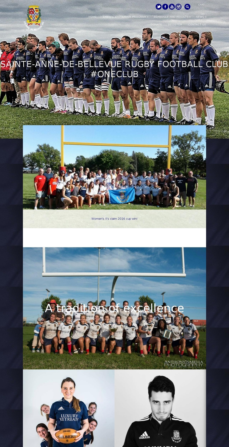 sabrfc.com shopify website screenshot