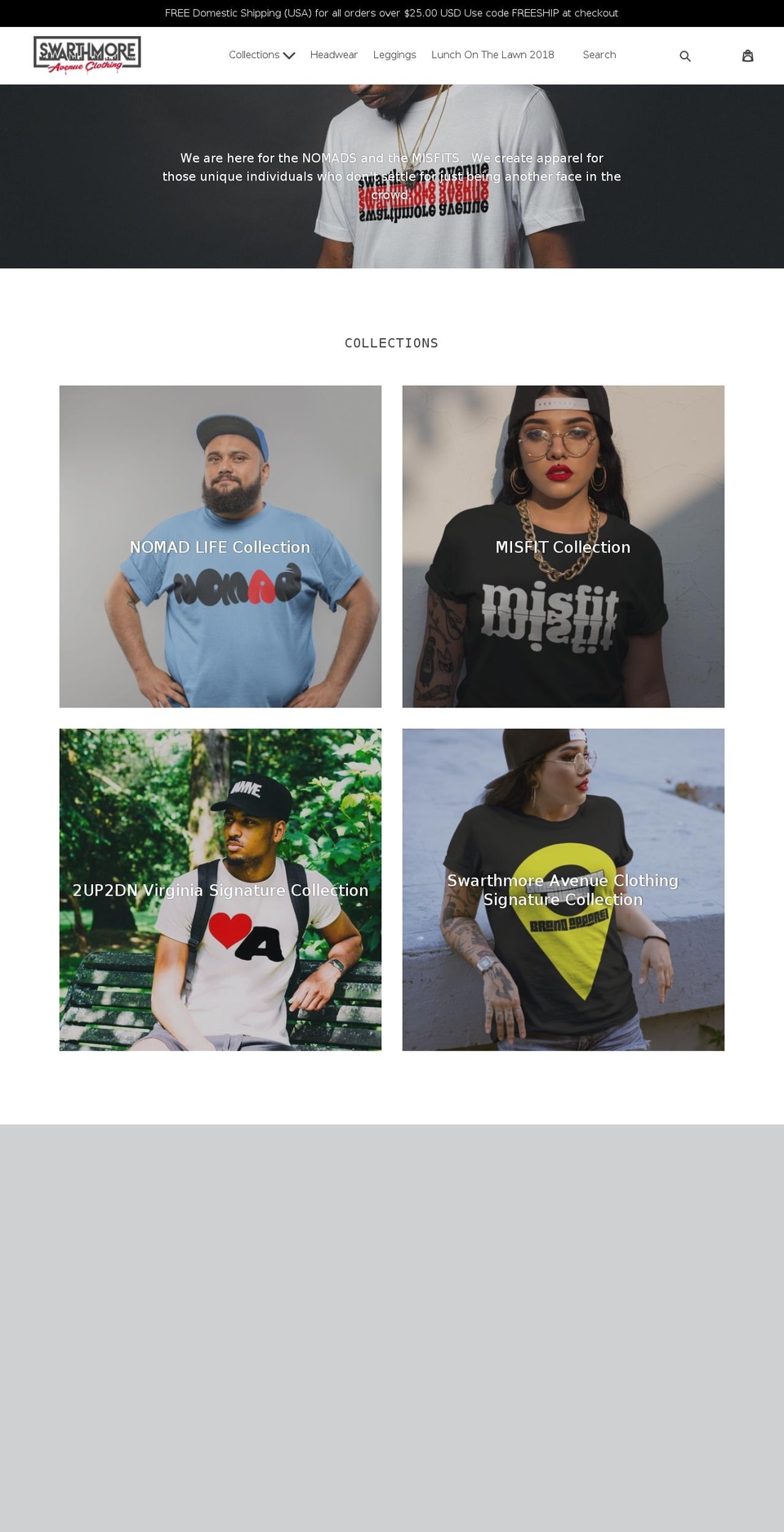 sacbrand.com — Shopify storefront screenshot