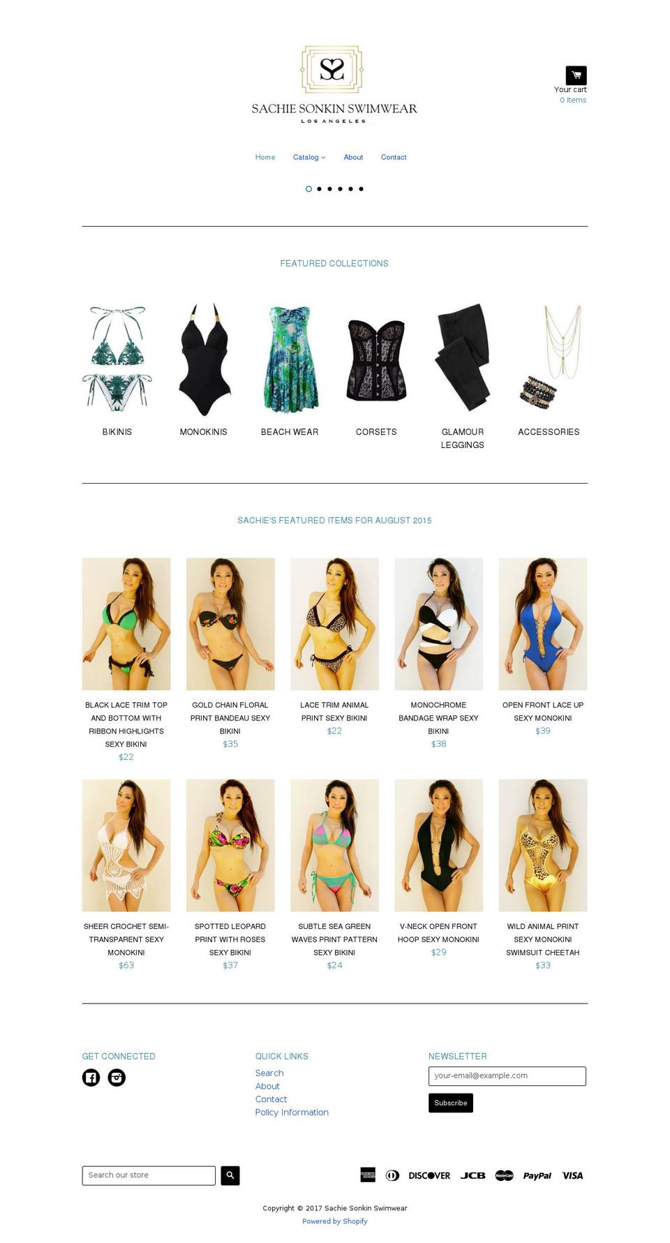 sachiesonkinswimwear.com shopify website screenshot