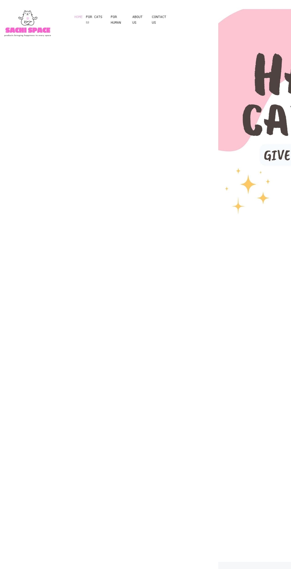 sachispace.com shopify website screenshot