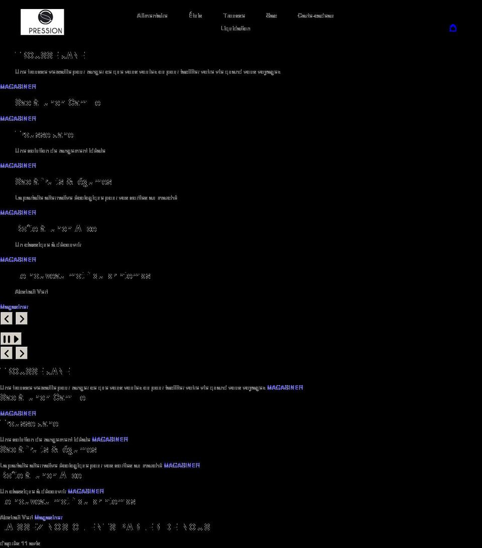 sacpression.com shopify website screenshot