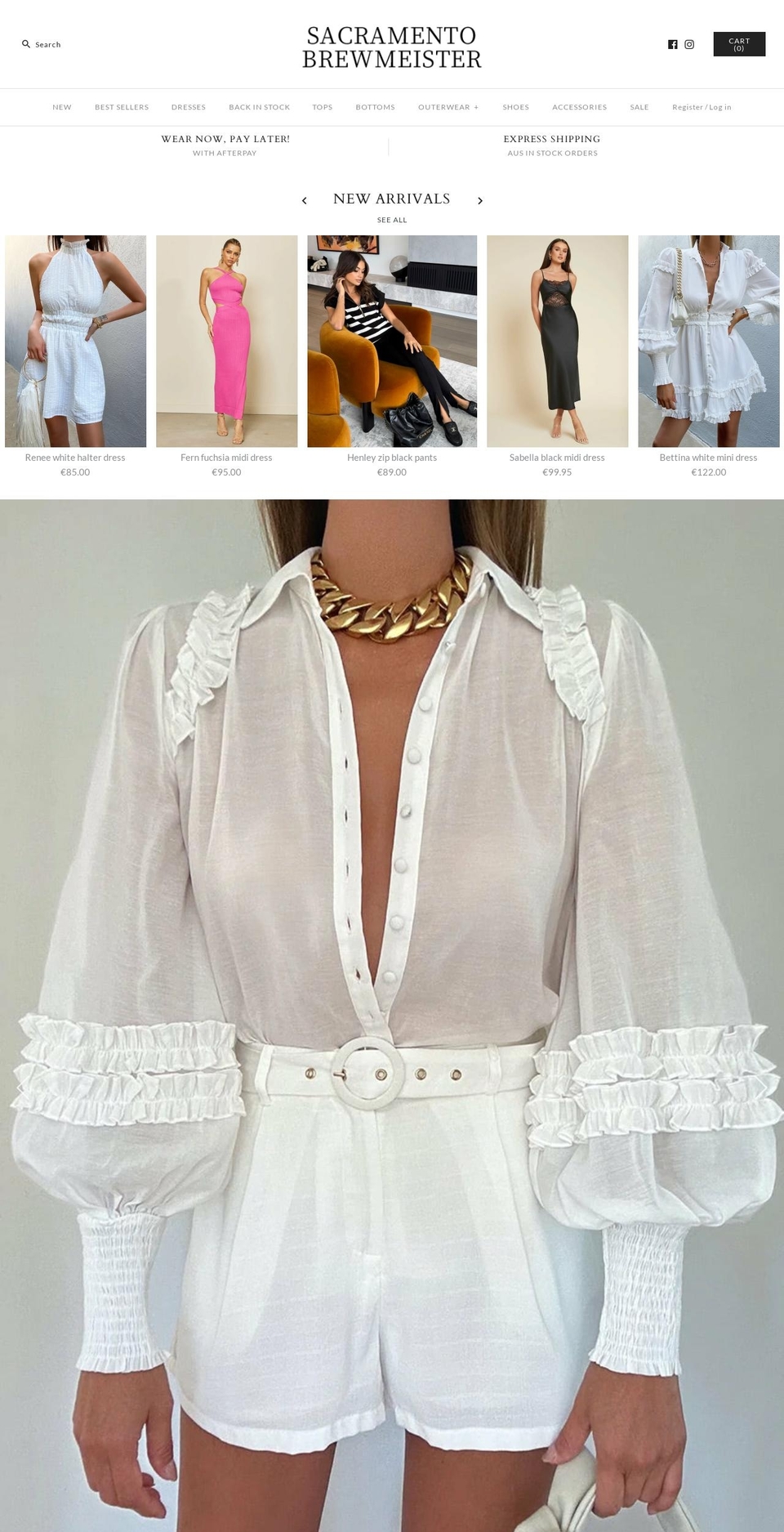 sacramentobrewmeister.com shopify website screenshot