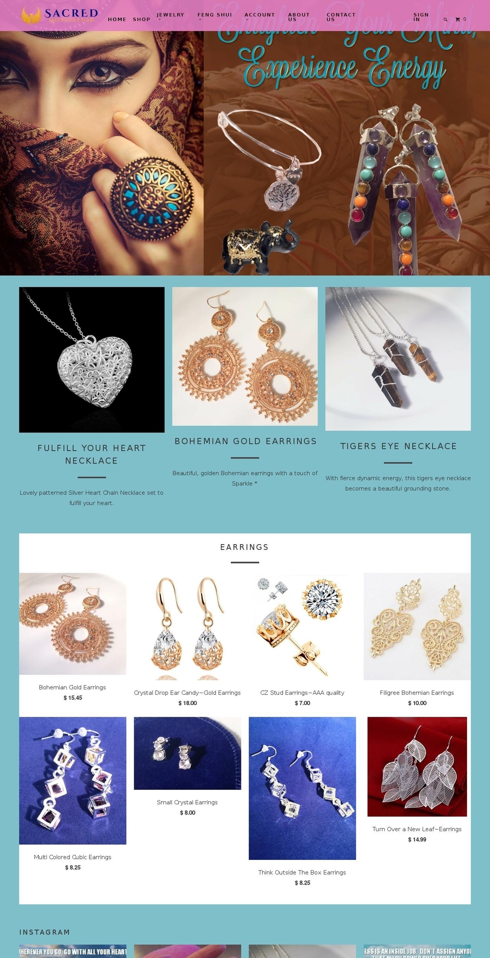 sacredmotivation.com shopify website screenshot