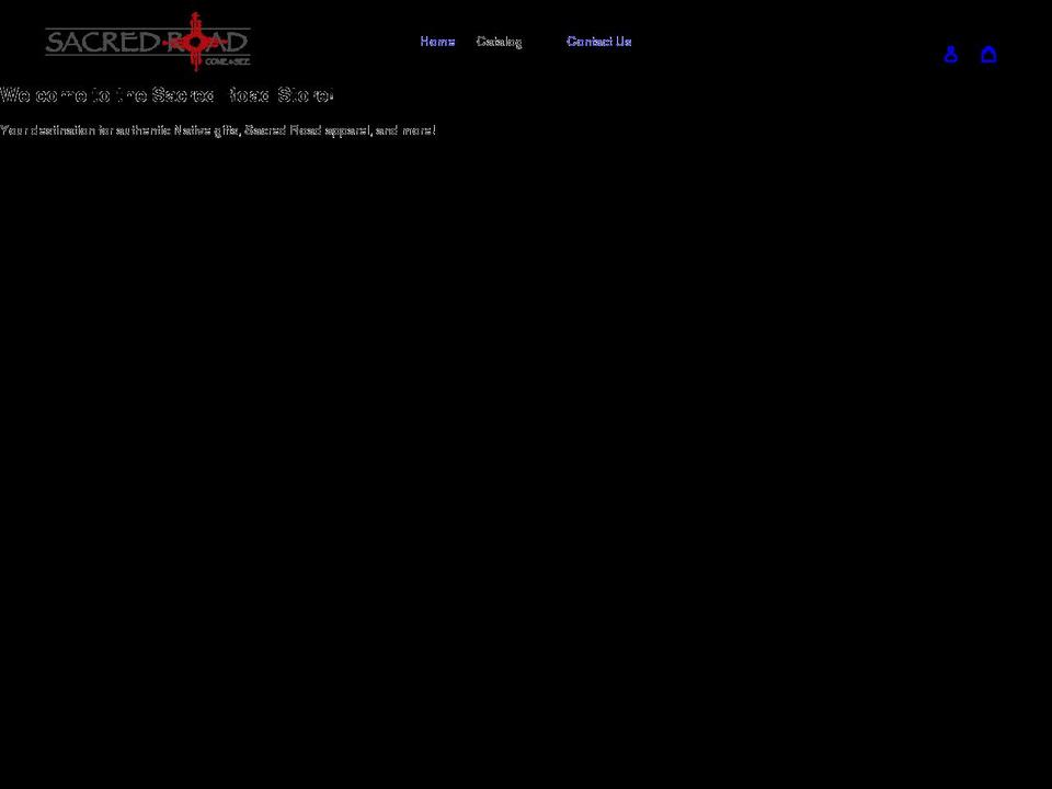sacredroadstore.com shopify website screenshot