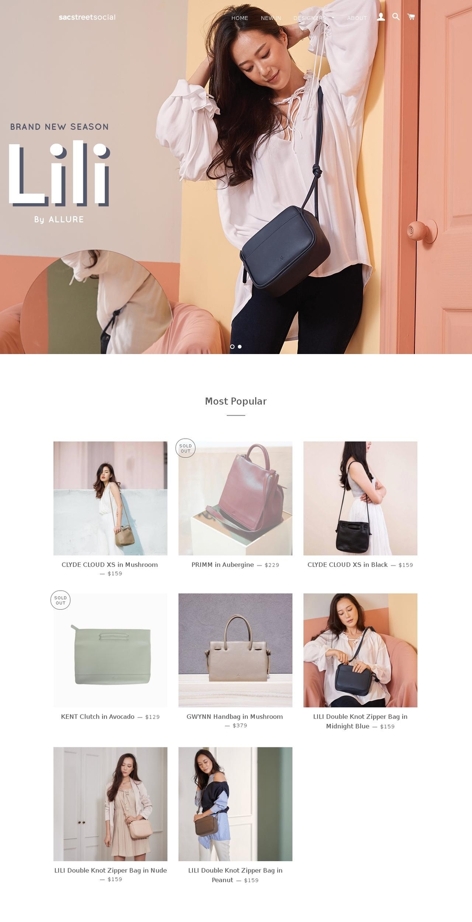 sacstreetsocial.com — Shopify storefront screenshot